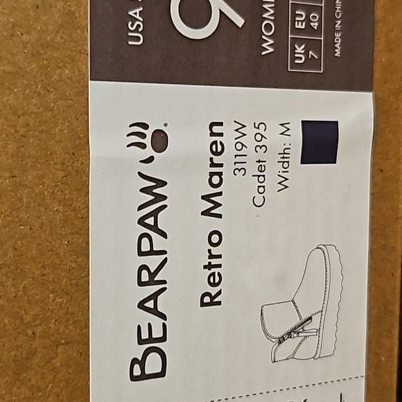 BEARPAW: RETRO MAREN: Cadet Navy OR Eggplant Sz 9 - BNIB! - Picture 11 of 14